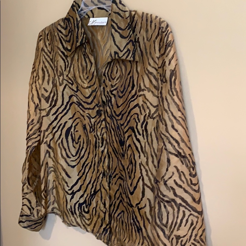 Blouse with black cami, unattached